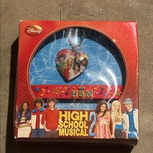 High School Musical 2 Necklace & Bracelet Disney NIB Y2K